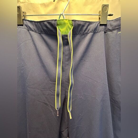 Jockey navy blue scrub pants with lime and teal accents, size XL - Picture 4 of 8